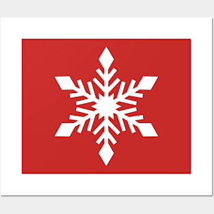 CHRISTMAS SNOWFLAKE Posters and Art